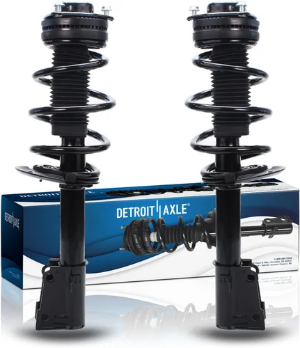 Vista 48 de Detroit Axle - Puntales 4WD para Ford Expedition Lincoln Navigator 1997-2002, 4 puntales completos con muelle helicoidal delantero trasero 1998 1999