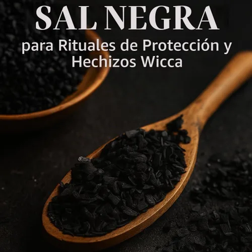 Vista 4 de Sal negra para rituales y hechizos de protección de Wicca, 1 oz