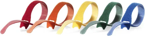 Vista 4 de VELCRO Marca de bridas ONE-WRAP Gestión de cables, alambres y cordones Cintas de velcro autoadhesivas, reutilizables 5 unidades - 20,32 cm x