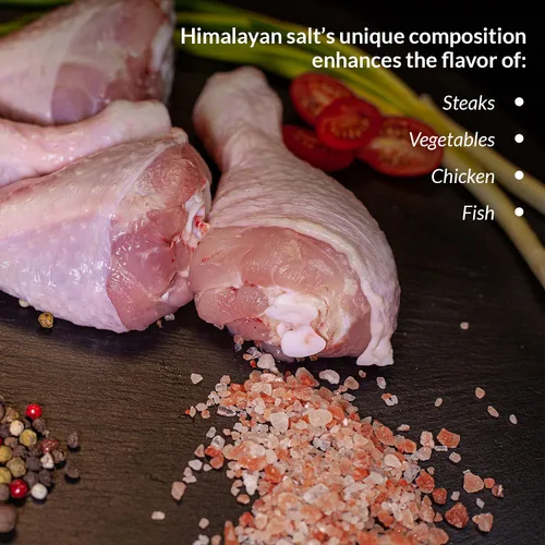 Vista 4 de Himalayan Chef Sal rosa del Himalaya, gruesa de 2 libras/cada uno, paquete de 6, 32 onzas