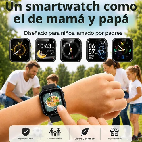 Vista 2 de Reloj inteligente infantil para niñas y niños de 4 a 10 años