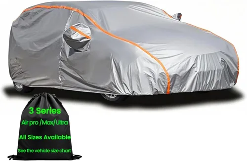 Vista 11 de Funda impermeable para automóvil deportivo, súper ligera, para todo tipo de clima, resistente a los rayos UV y a los arañazos, con cremallera