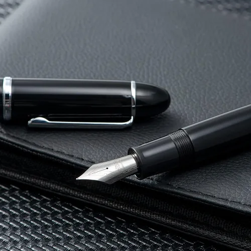 Vista 9 de Jinhao X159 - Juego de 4 bolígrafos estilográficos acrílicos de colores surtidos, tamaño 8, punta media, diseño clásico, pluma de escritura suave