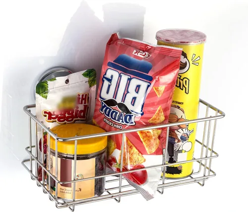 Vista 3 de SANNO Organizador de ducha con ventosa, organizador de baño, organizador de baño, cesta de almacenamiento de cocina para soporte de gel, champú