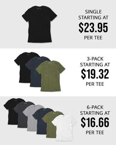 Vista 4 de INTO THE AM Mens T Shirt - Short Sleeve Crew Neck Soft Fitted Tees S - 4XL Fresh Classic Tshirts