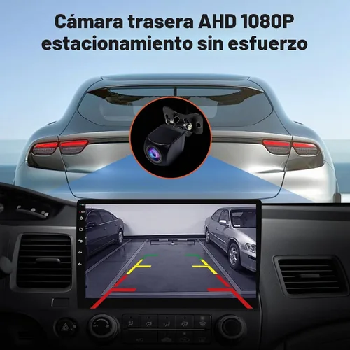 Vista 5 de Haudio Estéreo de coche Android para Honda Civic 2006-2011, pantalla táctil doble DIN de 10.1 pulgadas, CarPlay inalámbrico y Android Auto, GPS, FM