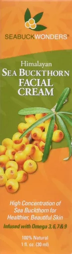 Vista 2 de Seabuckwonders Crema facial orgánica de espino amarillo, 1 onza