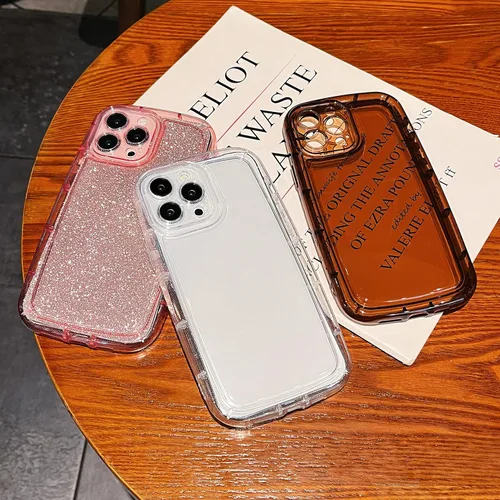 Vista 2 de Funda transparente, compatible con iPhone 13 Pro Max, funda protectora de silicona, delgada, a prueba de golpes, flexible, para mujeres y niñas