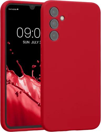 Vista 132 de kwmobile Funda compatible con Samsung Galaxy A13 4G - Funda delgada de silicona TPU - Acabado suave al tacto - Amarillo radiante