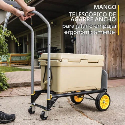 Vista 6 de Gorilla - Camión de mano de acero convertible resistente, capacidad de 600 libras