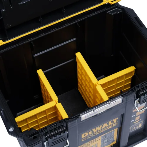 Vista 16 de DEWALT TOUGHSYSTEM 2.0 Caja de herramientas profunda compacta y duradera con divisores extraíbles (DWST08035)