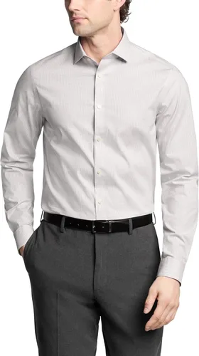 Vista 6 de Calvin Klein Camisa de vestir para hombre, no plancha, elástica, ajustada, a cuadros Acua Multi