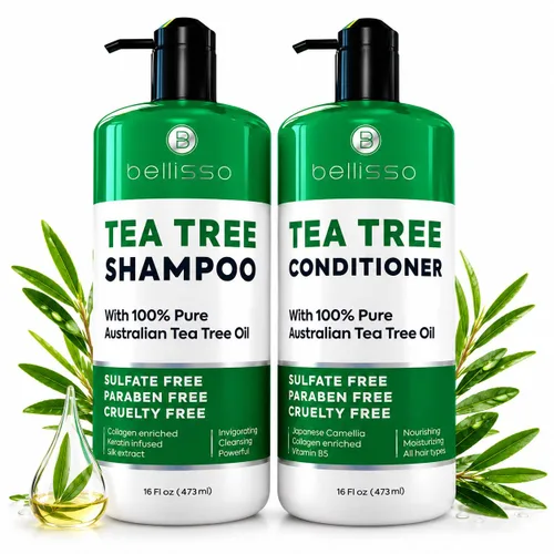Vista 36 de Juego de champú y acondicionador antiencrespamiento, productos para el cuidado del cabello sin sulfato para mujeres y hombres, control del cabello
