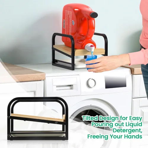 Vista 4 de Soporte para Detergente de Ropa Líquido, Soporte para Detergente de Ropa, Soporte para Detergente Líquido con Bandeja para Goteo