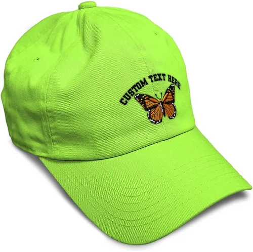 Vista 27 de Gorra de béisbol suave con diseño de mariposa monarca, con insectos, bordado de mariposa, de algodón, para hombres y mujeres