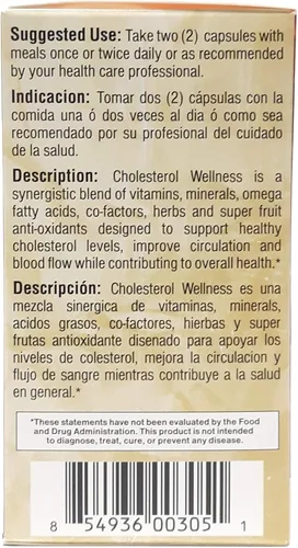 Vista 3 de Bio Nutrition Colesterol Wellness 60 VGC 2 Pack
