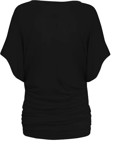 Vista 2 de Hybrid & Company Camiseta Dolman con cuello barco súper cómoda para mujer