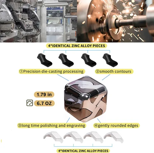 Vista 2 de Metal-Puzzles 3D-Brain-Teaser Toys: Geniales Gadgets-Stuff Box Puzzles-Juguete para niños, niños, adolescentes y adultos, herramientas