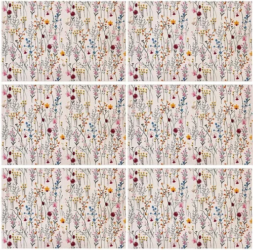 Vista 8 de Camino de mesa de flores silvestres en acuarela, decoración de mesa de comedor de cocina y vacaciones de verano para decoración del hogar, 13 x 90