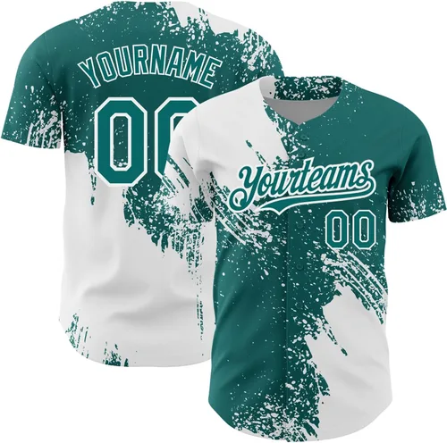 Vista 39 de Camiseta de béisbol personalizada con patrón de cepillo de béisbol, camisas de béisbol personalizadas, uniforme deportivo, número de nombre cosido