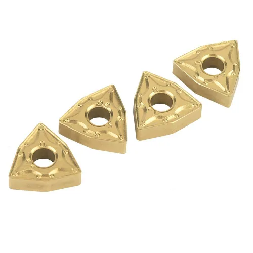 Vista 6 de Hoja de carburo CNC, 10 piezas de torno de torneado WNMG 432 / WNMG0804 insertos de carburo de acero inoxidable para precisión dimensional