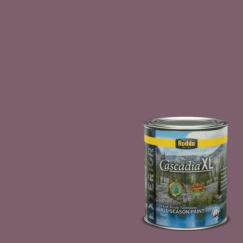 Vista 150 de Rodda Paint CASCADIA XL - Pintura satinada e imprimación para exteriores en uno, cuarto de galón, pastel en polvo