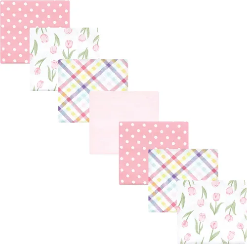 Vista 98 de Hudson Baby Unisex Baby Cotton Flannel Receiving Blankets Bundle, Neutral Woodland Pals, One Size (Pack of 2)