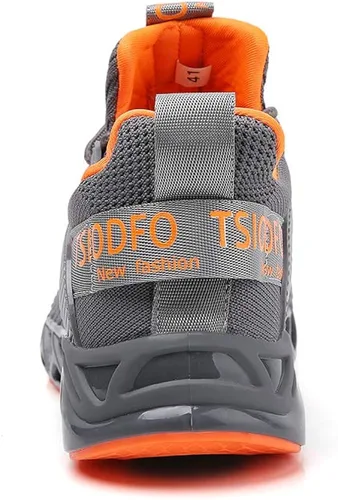 Vista 6 de SKDOIUL Tenis para correr para hombre, tenis de malla transpirable para corredores de senderos