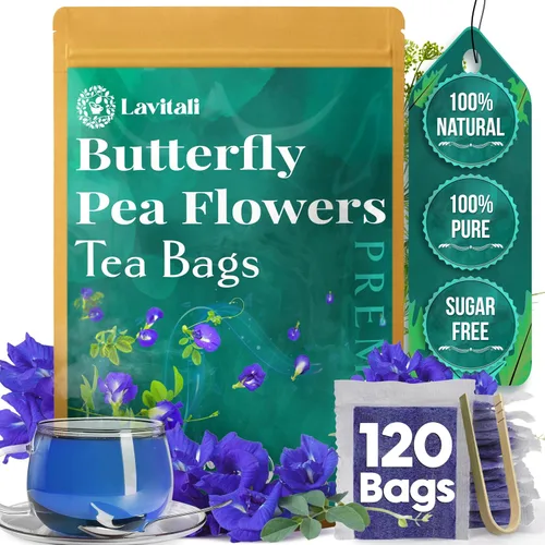 Vista 36 de Lavitali, Bolsas de té de raíz de bardana 60 bolsas, té de hierbas 100% puro Sin cafeína, bolsa de filtro ecológica rica en antioxidantes