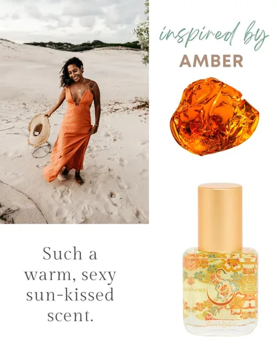Vista 2 de Ámbar salvia, perfume roll-on, extracto, aceite de ámbar, aceite esencial de almizcle, almizcle de vainilla, mini perfumes para mujeres, fragancias