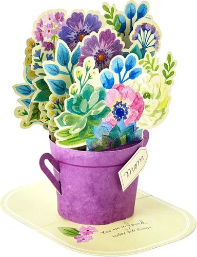 Vista 4 de Tarjeta Hallmark Paper Wonder, emergente, para el Día de la Madre