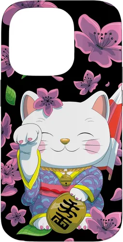 Vista 17 de Funda para iPhone 13 Pro Max Japanese Maneki Neko Lucky Cat
