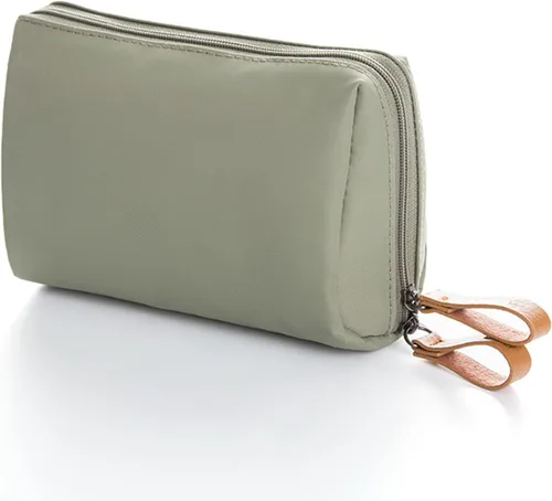 Vista 7 de Bolsa de belleza cosmética para el bolso de viaje práctico bolsa de maquillaje para mujeres niñas (), Un interior rojo