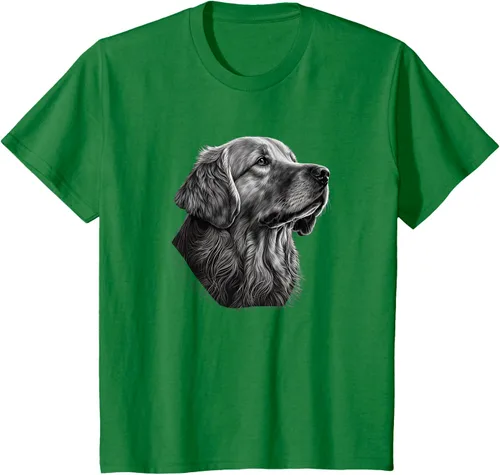Vista 35 de Camiseta divertida Golden Retriever, Negro