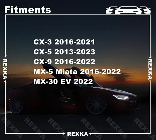 Vista 2 de Rexka Clip de moldeo de panel basculante para Mazda KD53-51-833 CX-3, CX-5, CX-9, MX-30 EV, MX-5 Miata