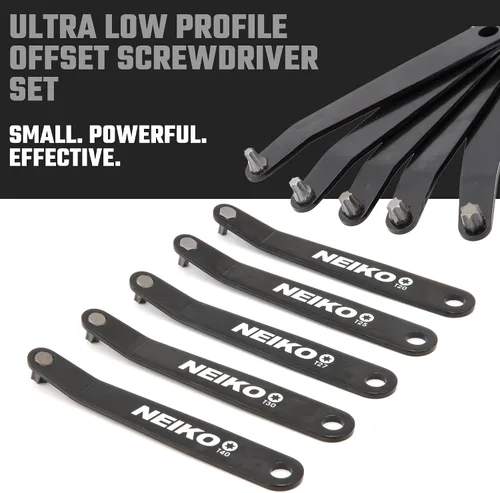 Vista 2 de Neiko 01325A Juego de destornilladores Torx de perfil ultra bajo, 5 piezas Construcción de acero S2 resistente