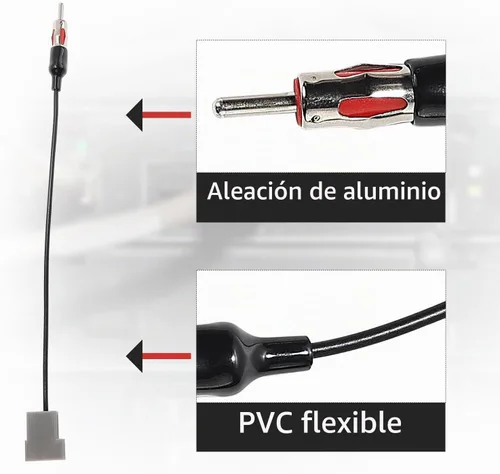 Vista 3 de RED WOLF Adaptador de antena estéreo para Subaru para Subaru 2005-2014 Forester Outback Impreza Legacy