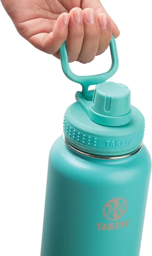 Vista 69 de Takeya Actives Botella de Agua con Tapa de Boquilla, Botella con Doble Aislamiento de Acero Inoxidable, Apta para Lavavajillas y Sin BPA, Botella