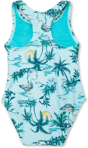 Vista 2 de Speedo Girls' Swimsuit One Piece Thick Strap Racer Back Printed