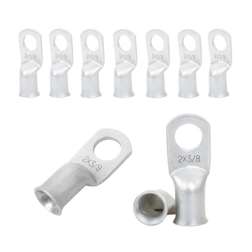 Vista 18 de 25 piezas de terminales de anillo de 1/0 AWG-1/2 (M12), terminales de anillo, conectores de terminal, terminales de cable resistentes, terminales