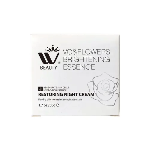 Vista 13 de WBM Crema de noche restauradora para el rostro, hidratante antienvejecimiento con esencia hidro-rica. Crema facial renovadora para la piel para un
