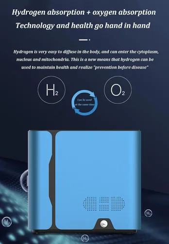 Vista 5 de Máquina de hidrógeno, generador de agua de hidrógeno, 99.99% de alta pureza, generador de agua de hidrógeno de bajo ruido H2, tecnología PEM, mejora