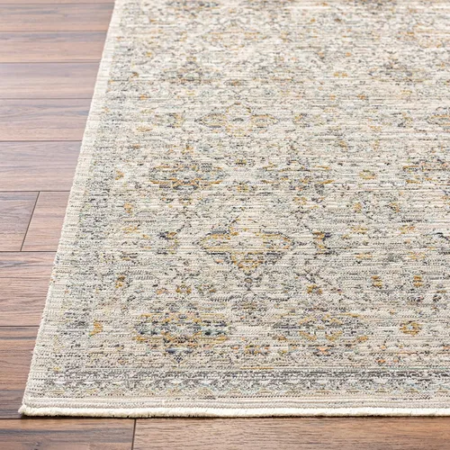 Vista 3 de Livabliss x Becki Owens Margaret - Alfombra vintage lavable para exteriores, 2 pies 7 pulgadas x 7 pies 3 pulgadas, gris medio, (7 pies y menos)