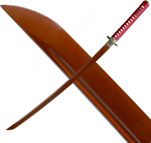 Vista 5 de CHENGYING Espada Katana Real Hecho a Mano Espada Samurái Japonesa Desmontable Espada