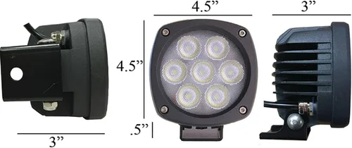 Vista 4 de Tiger Lights TL500S - Foco LED compacto de 50 W, 9 V, compatible con/reemplazo para Caterpillar 415F2ST, 416D, 416EST, 416F2ST, 416F2STLR, 416FST