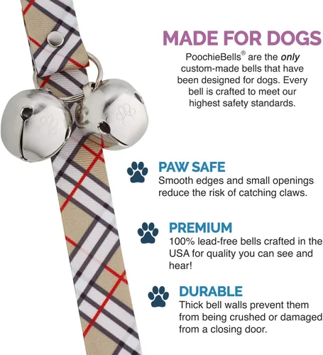 Vista 3 de El timbre original para orinal para perro, campanas de perro para entrenamiento de orinal y ruptura de casa de cachorros, entrena a tu perro