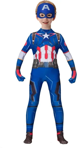 Vista 2 de Disfraz de superhéroe para niños, Halloween, Navidad, regalo de cumpleaños