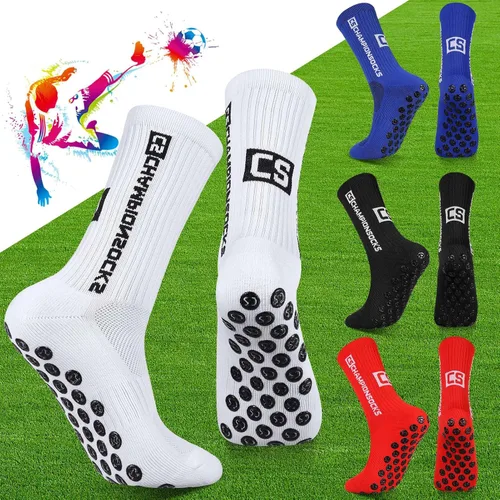 Vista 5 de DragonflyDreams 4 pares de calcetines deportivos antideslizantes para hombre, calcetines deportivos antideslizantes para hombres, calcetines