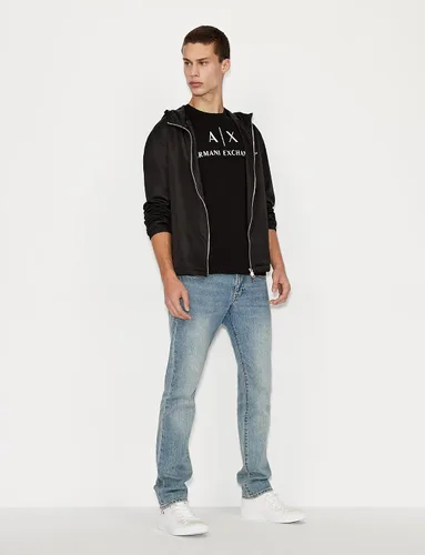 Vista 3 de AX Armani Exchange - Camiseta con logotipo de cuello redondo para hombre