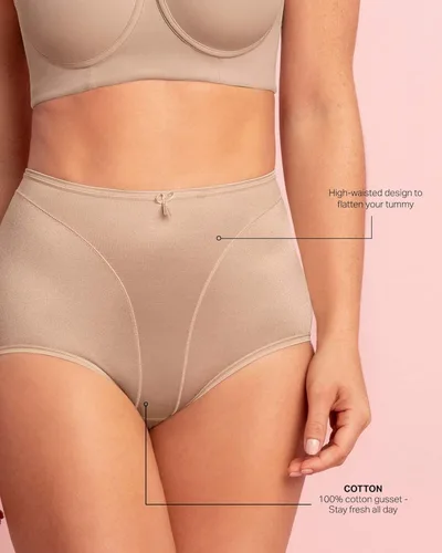 Vista 4 de Leonisa Calzones moldeadores de corte alto para mujer